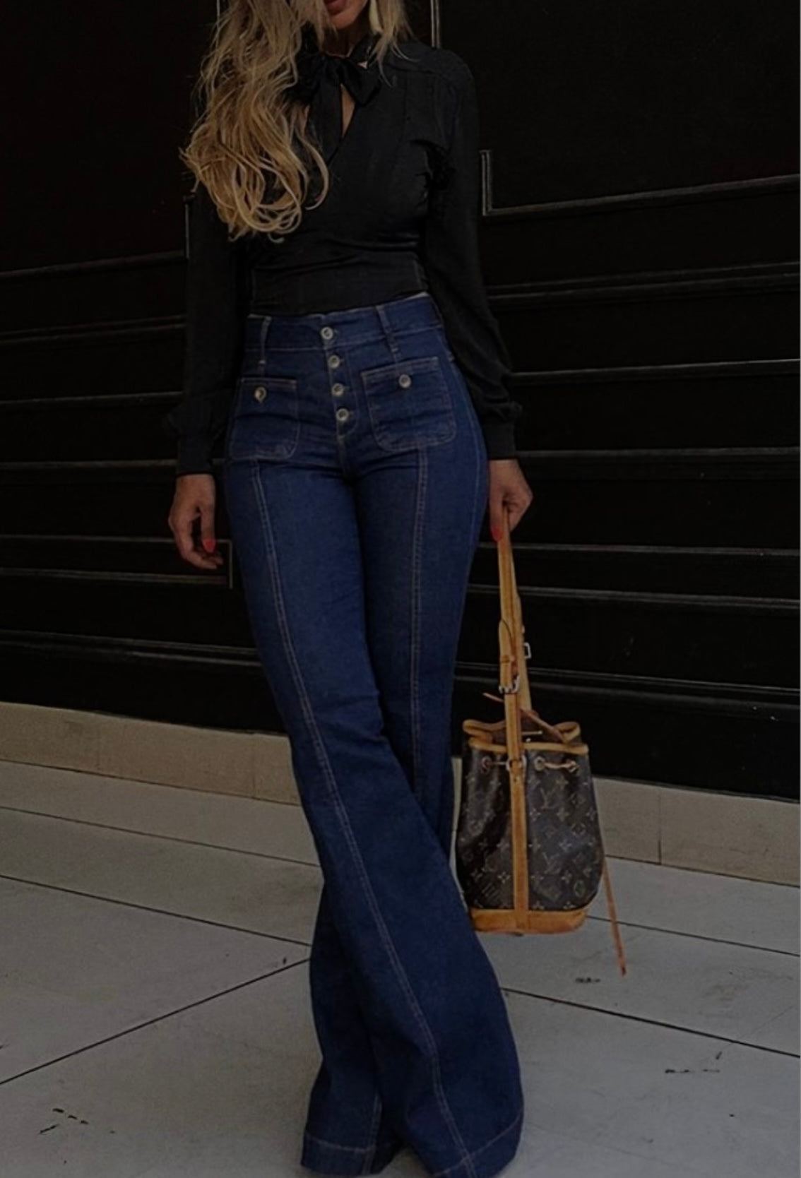 Button Detail Tilly Jean